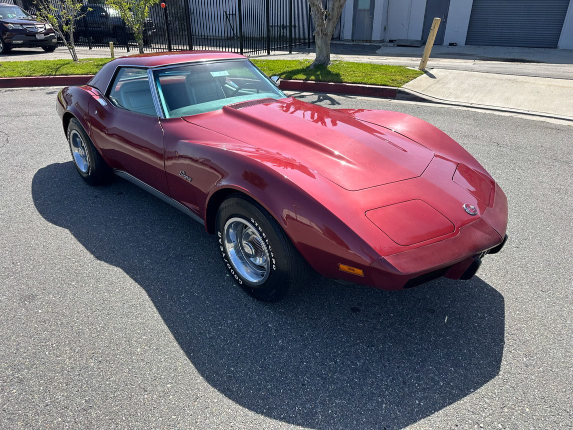 1975 Maroon Corvette Convertible 6779