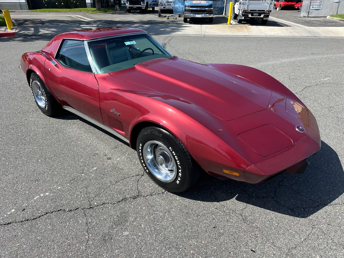 1975 Maroon Corvette Convertible 6789