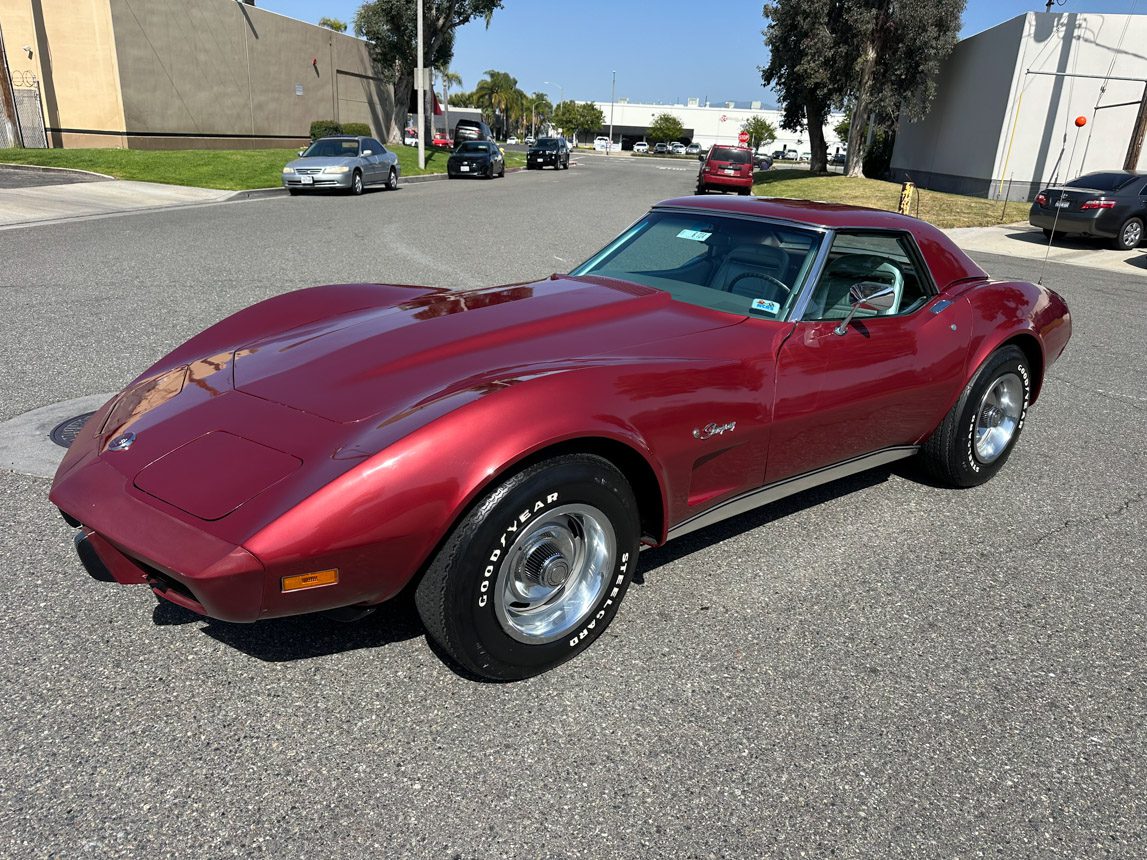 1975 Maroon Corvette Convertible 6795