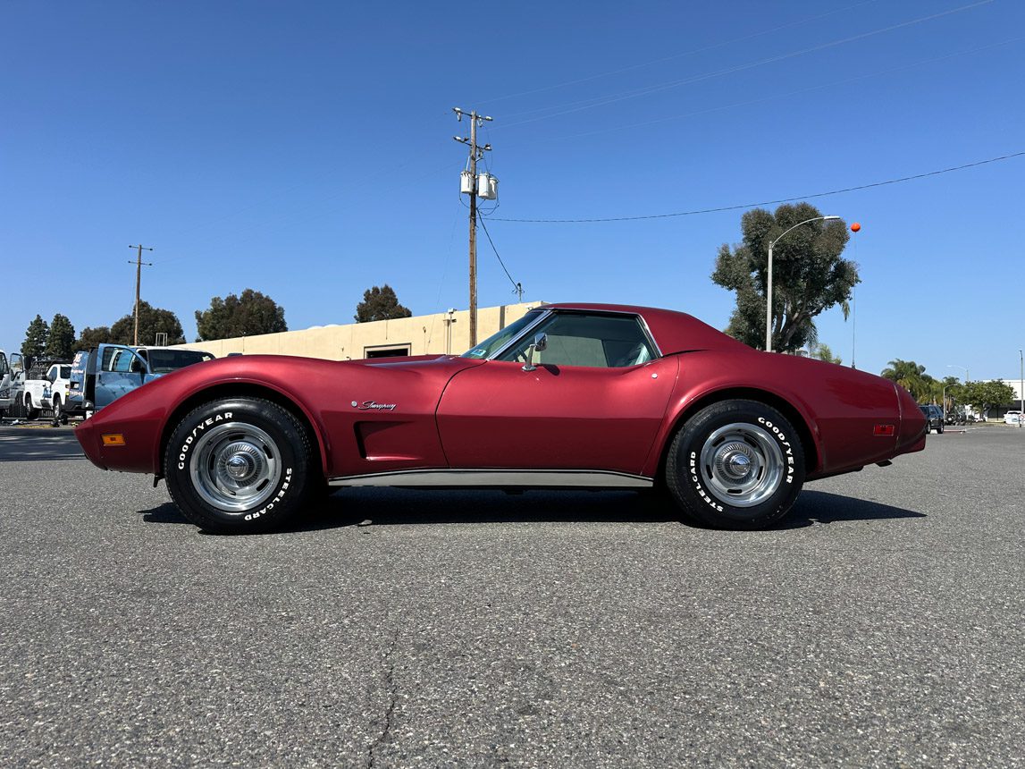 1975 Maroon Corvette Convertible 6796