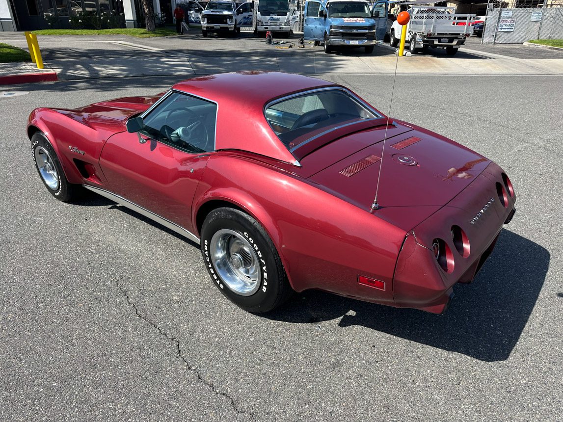 1975 Maroon Corvette Convertible 6798