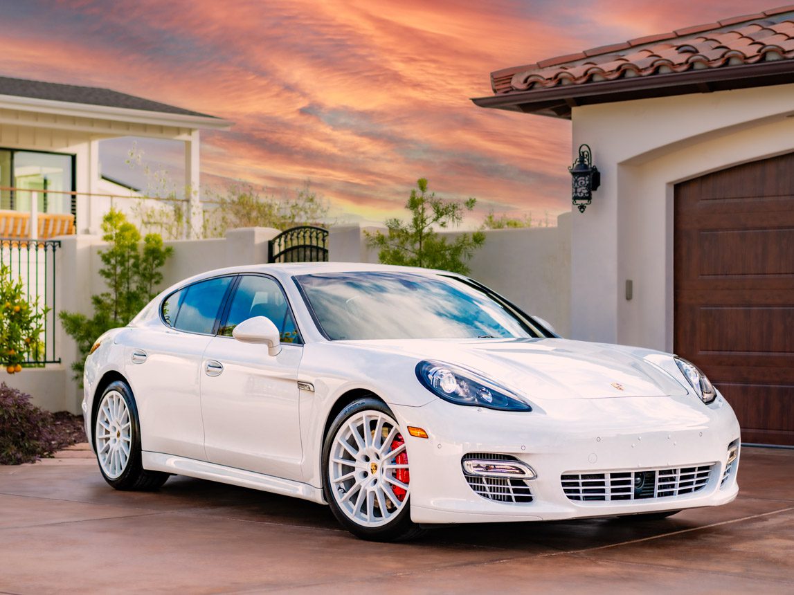 2013 white Porsche Panamera