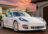 2013 white Porsche Panamera 3