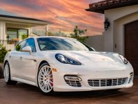 2013 white Porsche Panamera 3