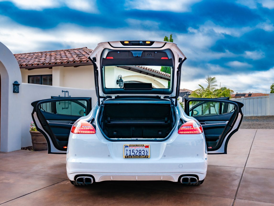 2013 white Porsche Panamera 7