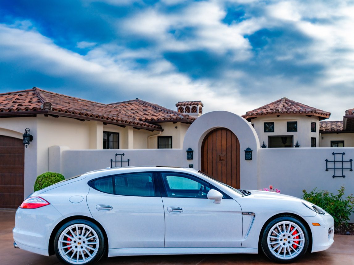 2013 white Porsche Panamera 8852