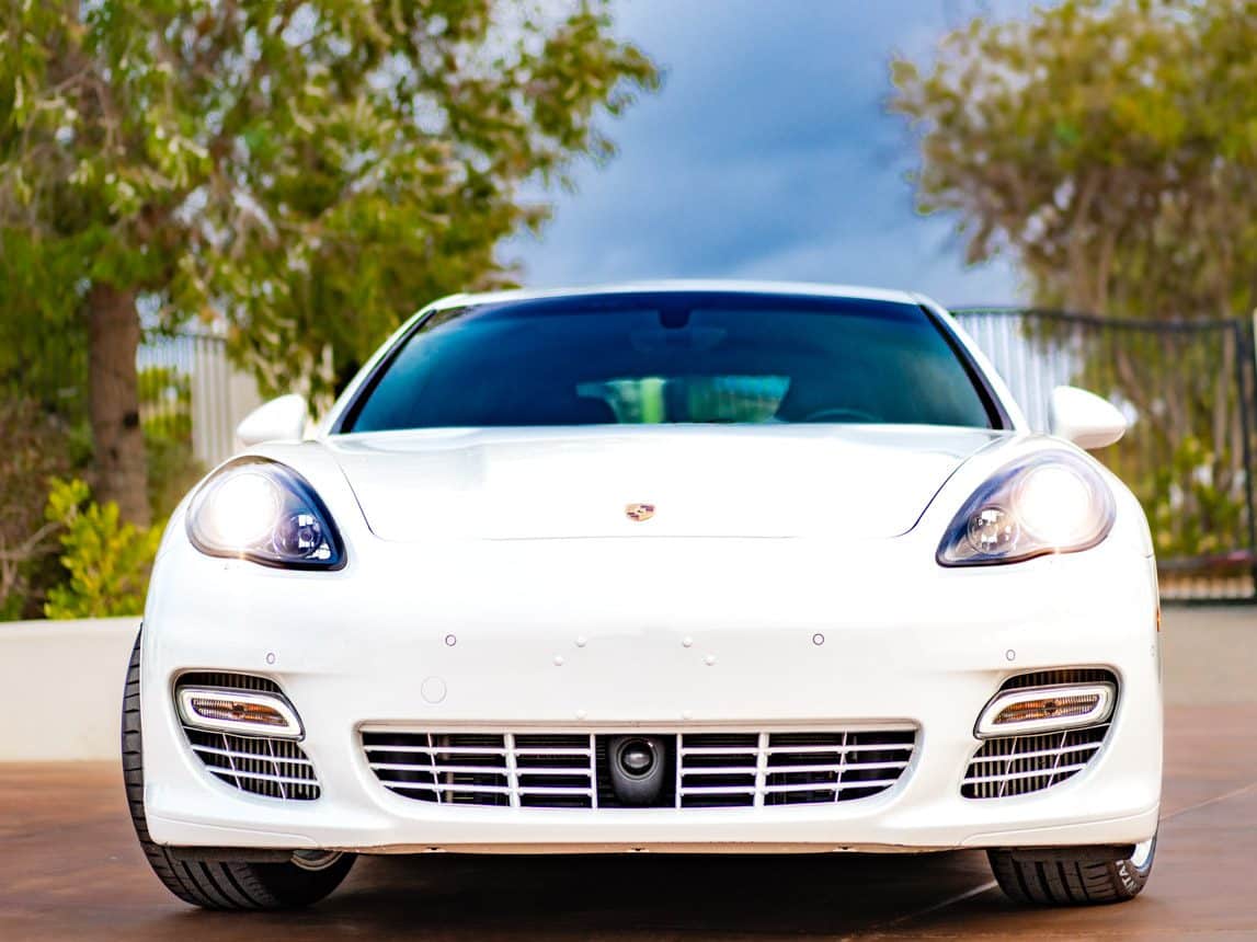 2013 white Porsche Panamera 8898