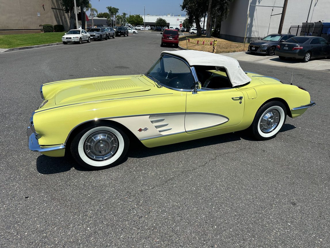 1958 Yellow Corvette Resto Mod 8279