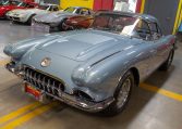 1958 Silver Blue Fuelie Convertible 0009