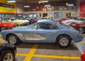 1958 Silver Blue Fuelie Convertible 0010