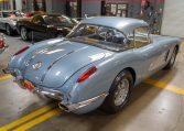 1958 Silver Blue Fuelie Convertible 0013