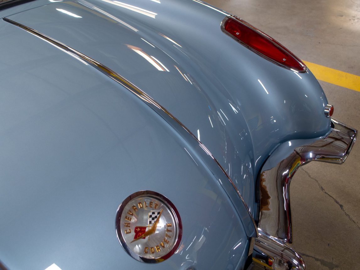 1958 Silver Blue Fuelie Convertible 0019