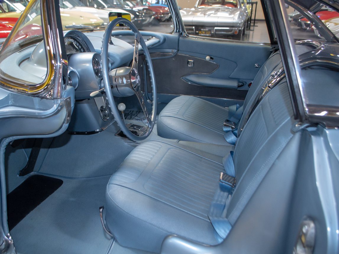 1958 Silver Blue Fuelie Convertible 0023