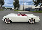 1955 White V8 Corvette 0486