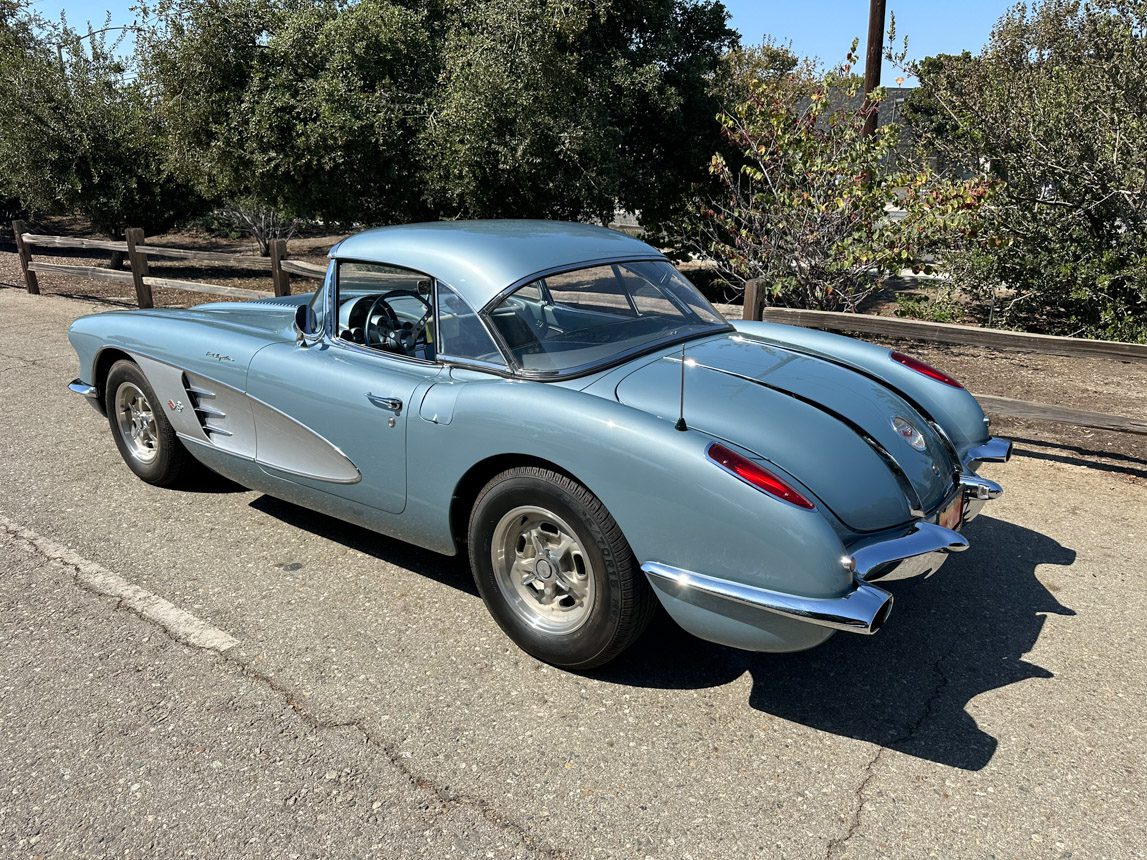 1958 Silver Blue Corvette Fuelie 0007