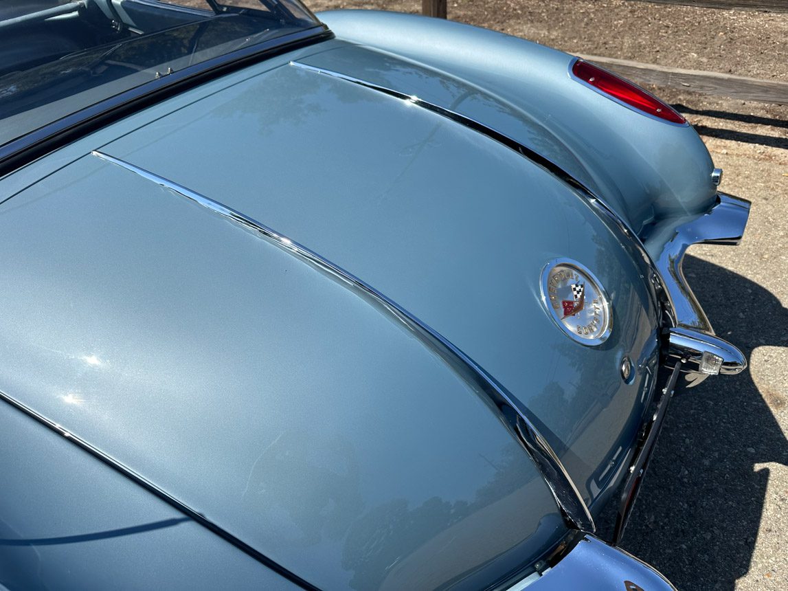 1958 Silver Blue Corvette Fuelie 0012