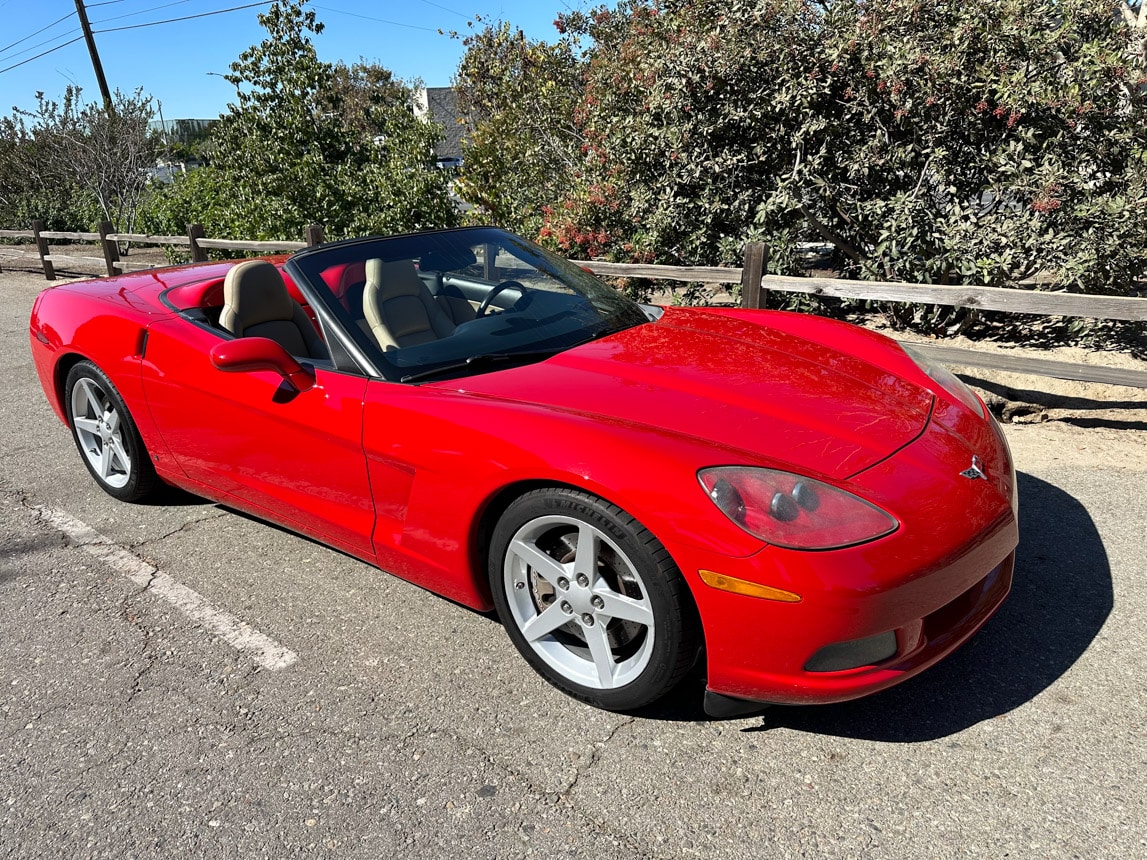 2006 Red Corvette Convertible