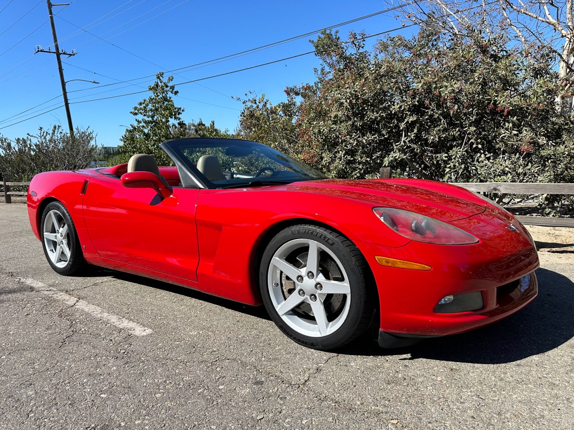 2006 Red Corvette Convertible 0798