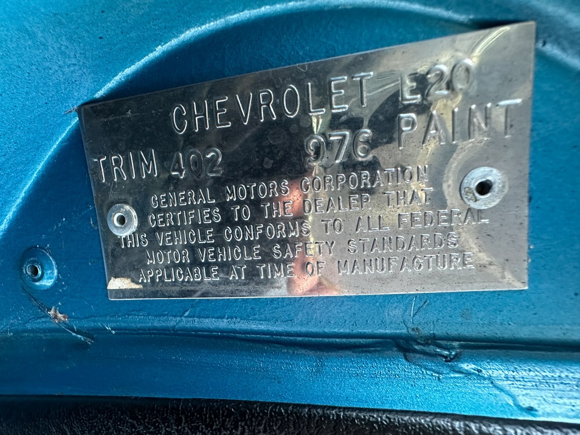 1969 Blue Corvette Survivor 0942