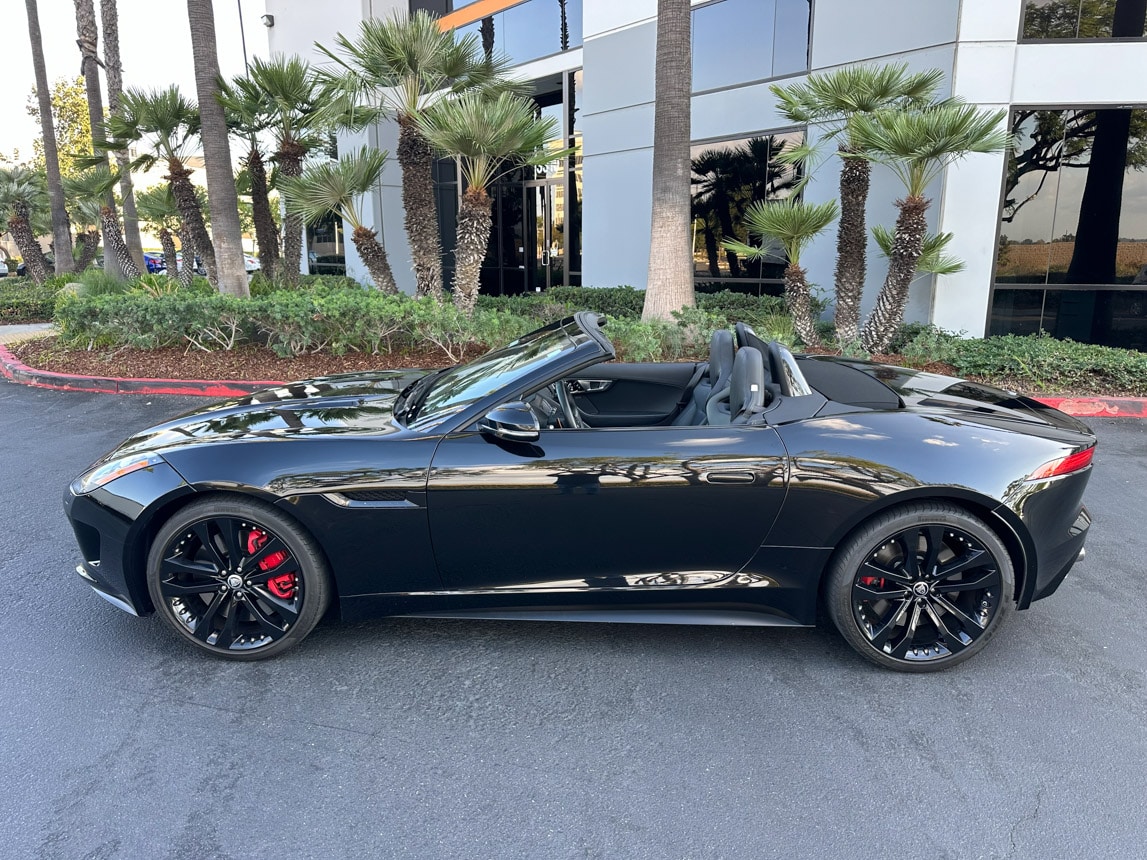 2014 Black Jaguar F Type S Convertible 1250