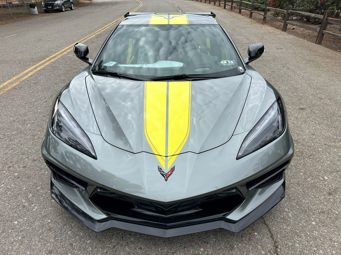 2022 Hypersonic Gray Metallic Corvette C8.R Coupe - Corvette Mike