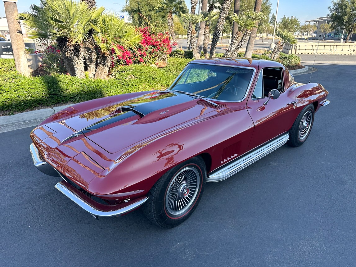 1967 Maroon Corvette Coupe Automatic 1741