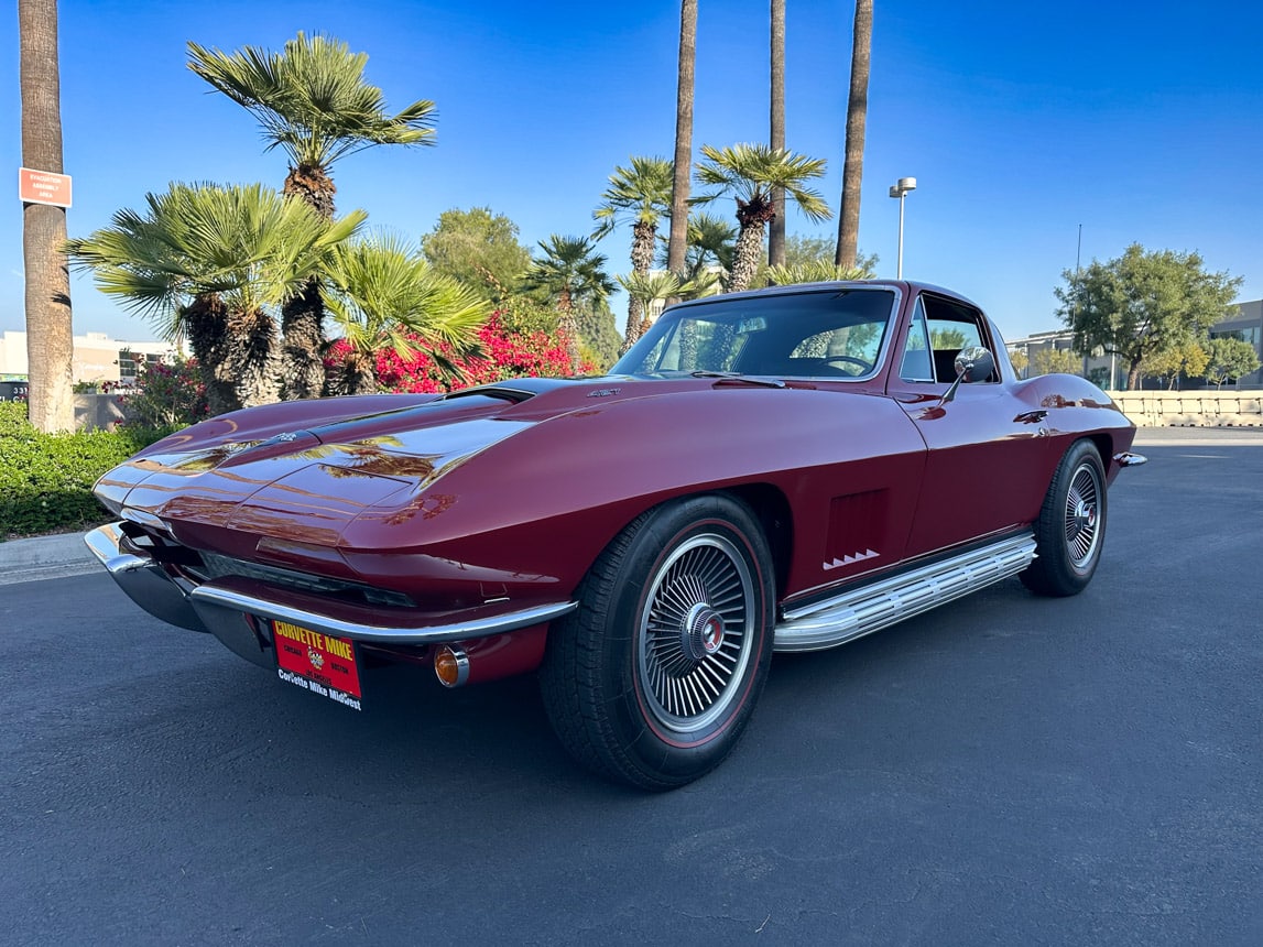 1967 Maroon Corvette Coupe Automatic 1742