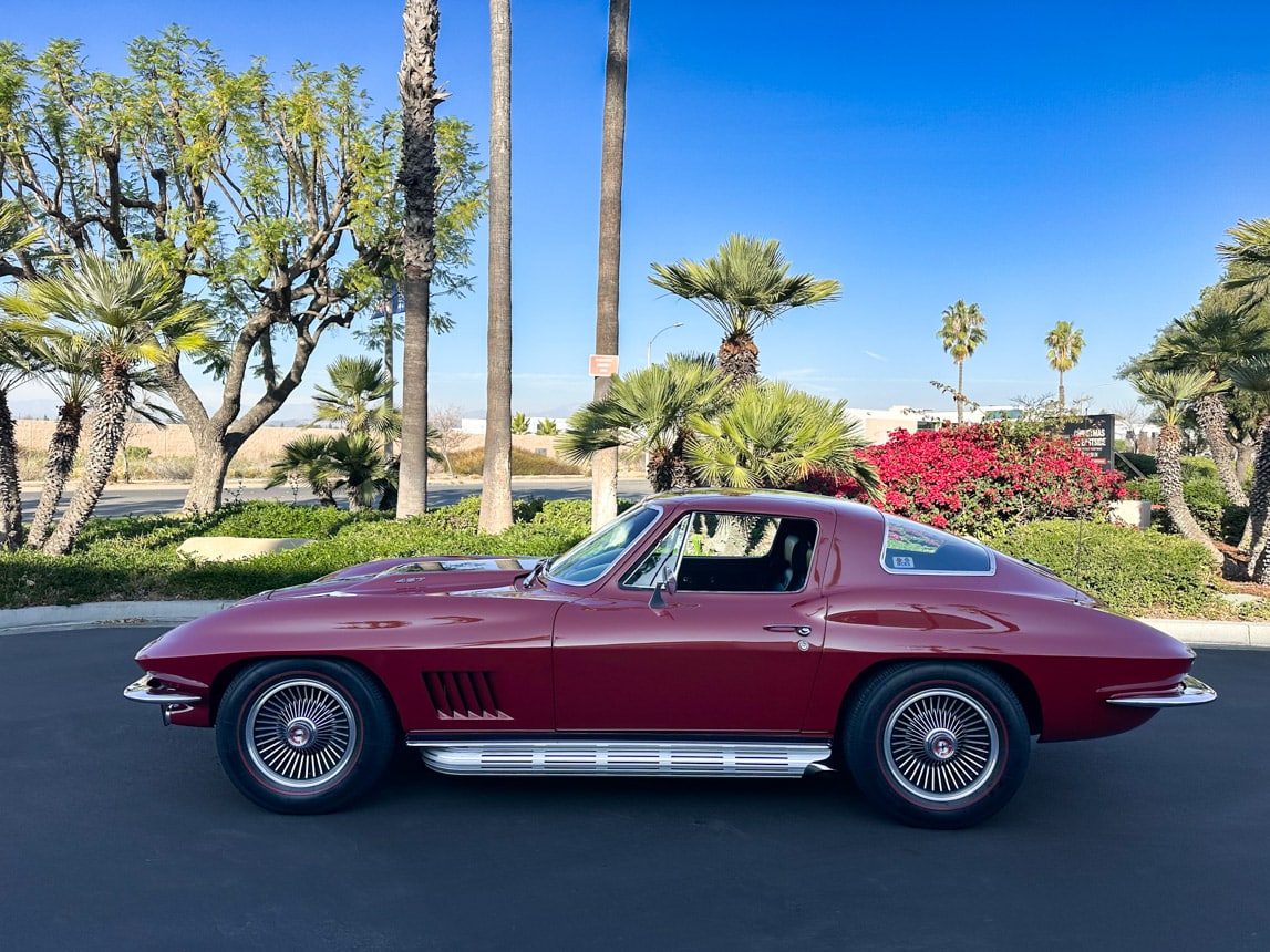 1967 Maroon Corvette Coupe Automatic 1744