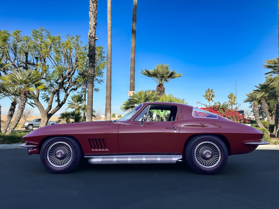 1967 Maroon Corvette Coupe Automatic 1745