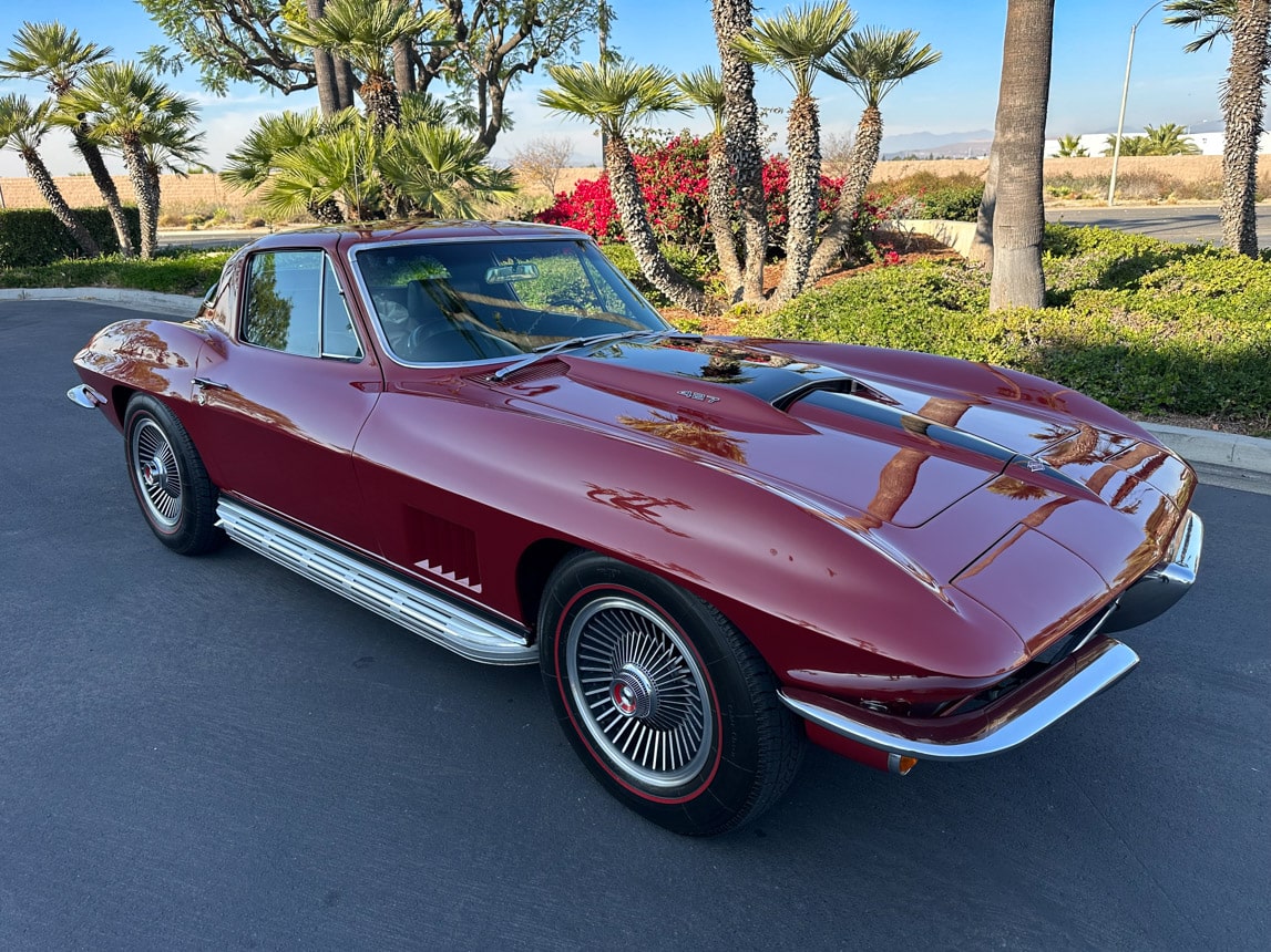 1967 Maroon Corvette Coupe Automatic 1748