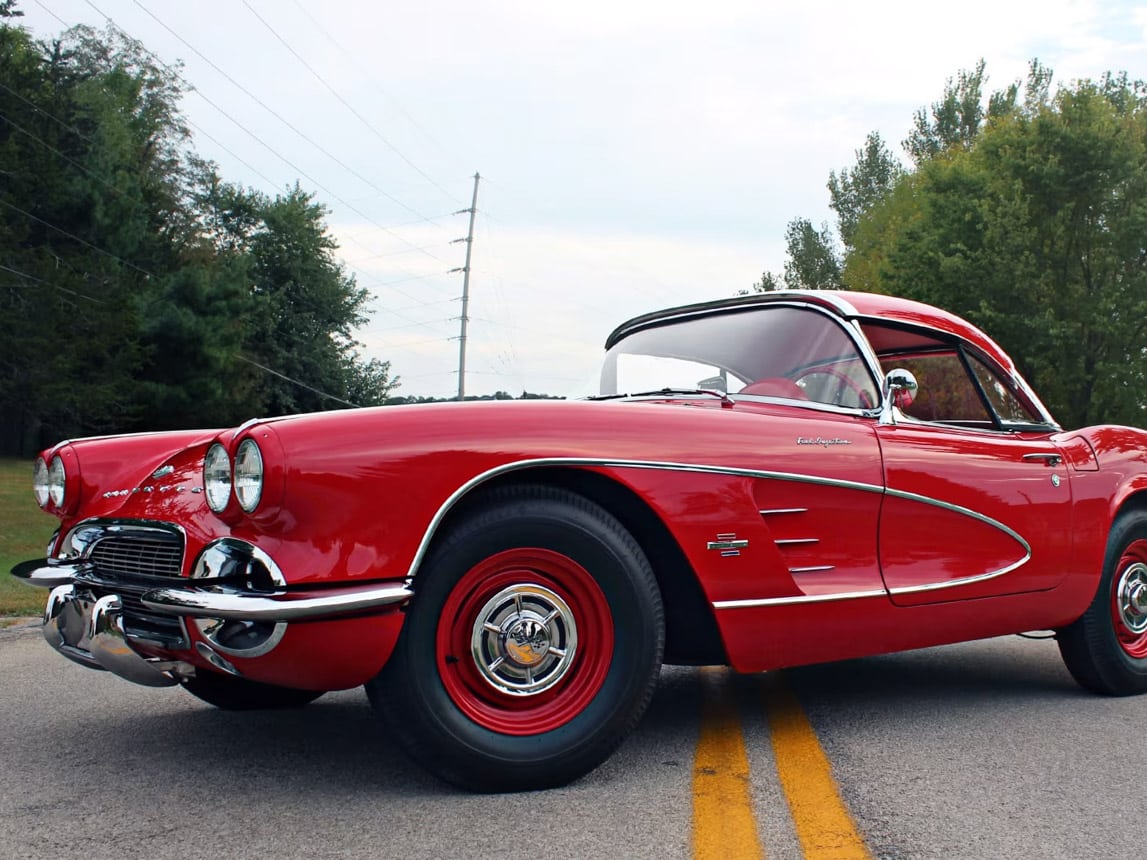 1961 Red Fuelie Corvette 1