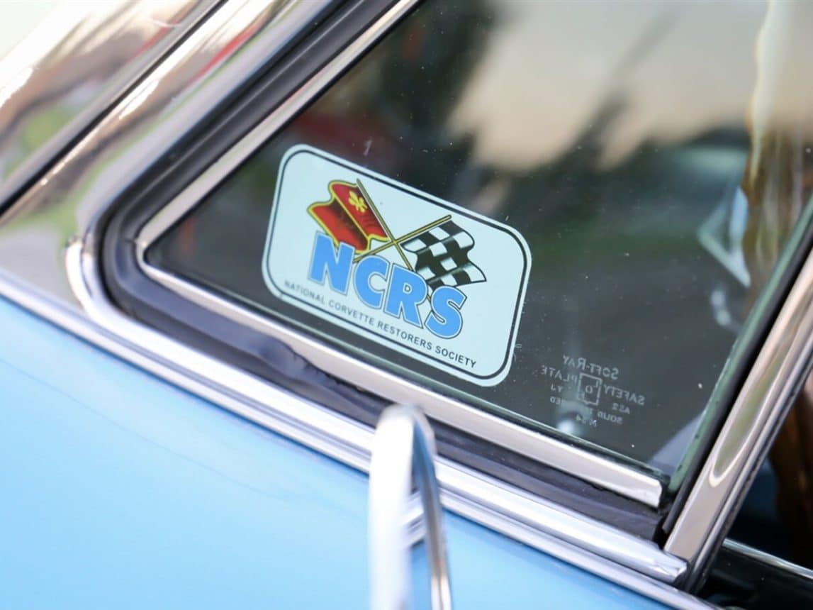 66 NCRS Sticker Original Glass View