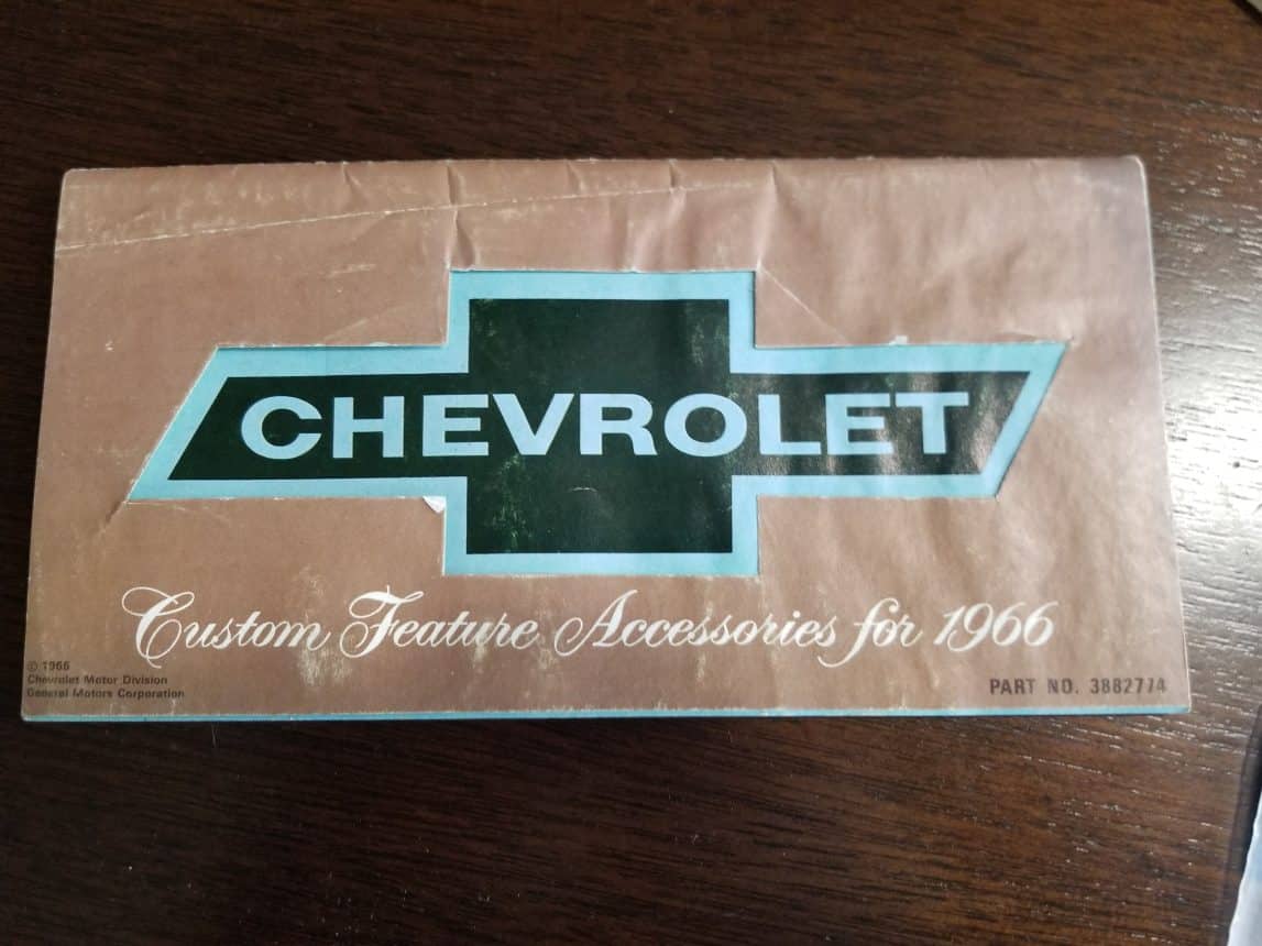 66 Original Chevrolet Accessory Brochure