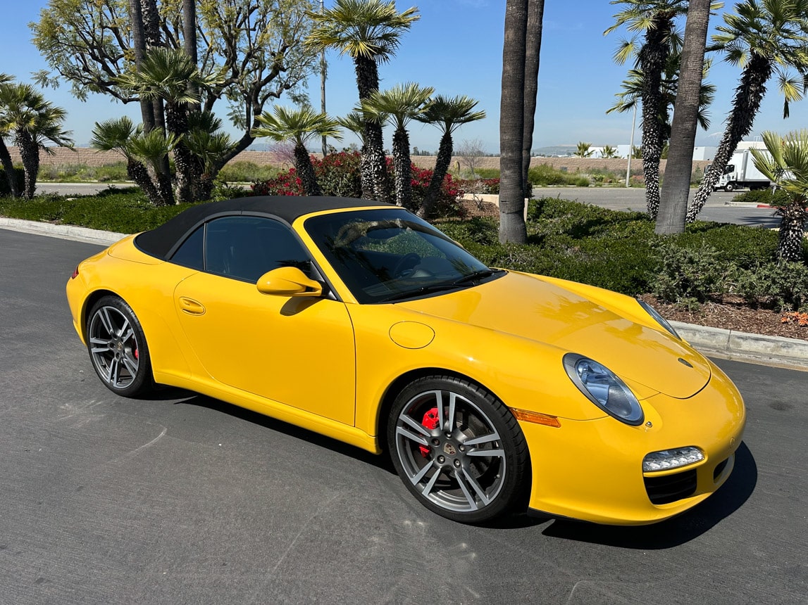 2011 Yellow Porsche 911 Cab 4129