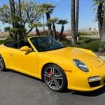 2011 Yellow Porsche 911 Cab 4132