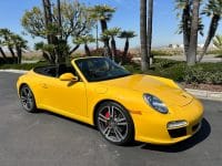 2011 Yellow Porsche 911 Cab 4132