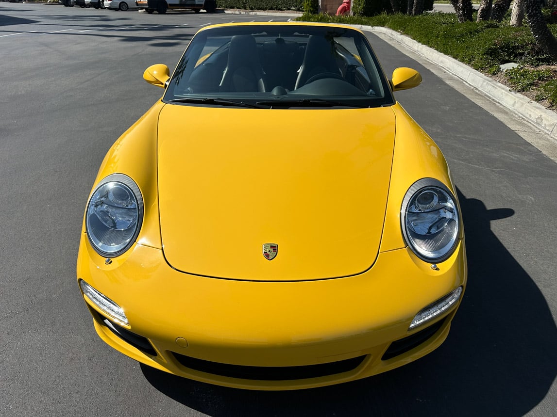 2011 Yellow Porsche 911 Cab 4135