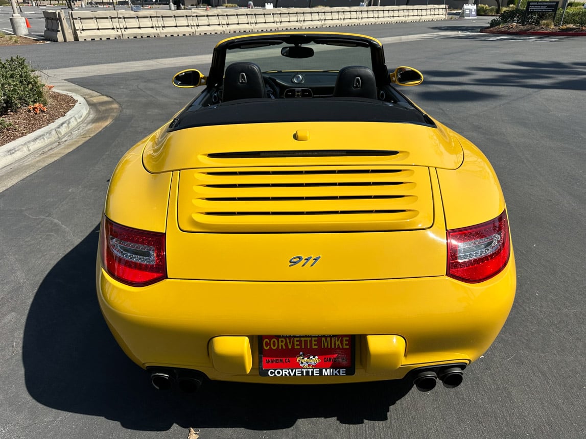 2011 Yellow Porsche 911 Cab 4140