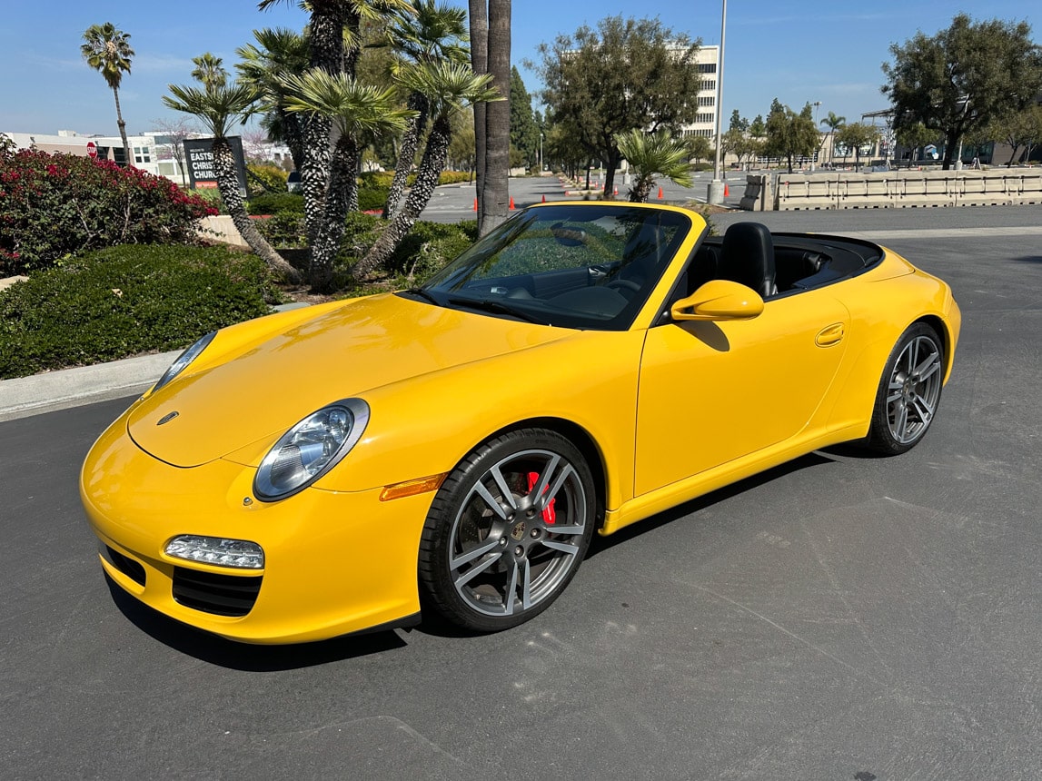 2011 Yellow Porsche 911 Cab 4141