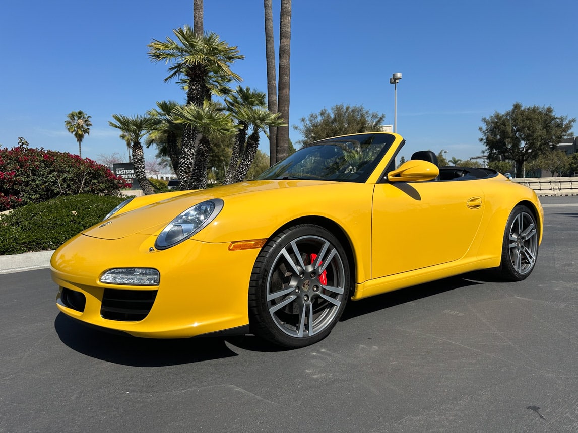 2011 Yellow Porsche 911 Cab 4142