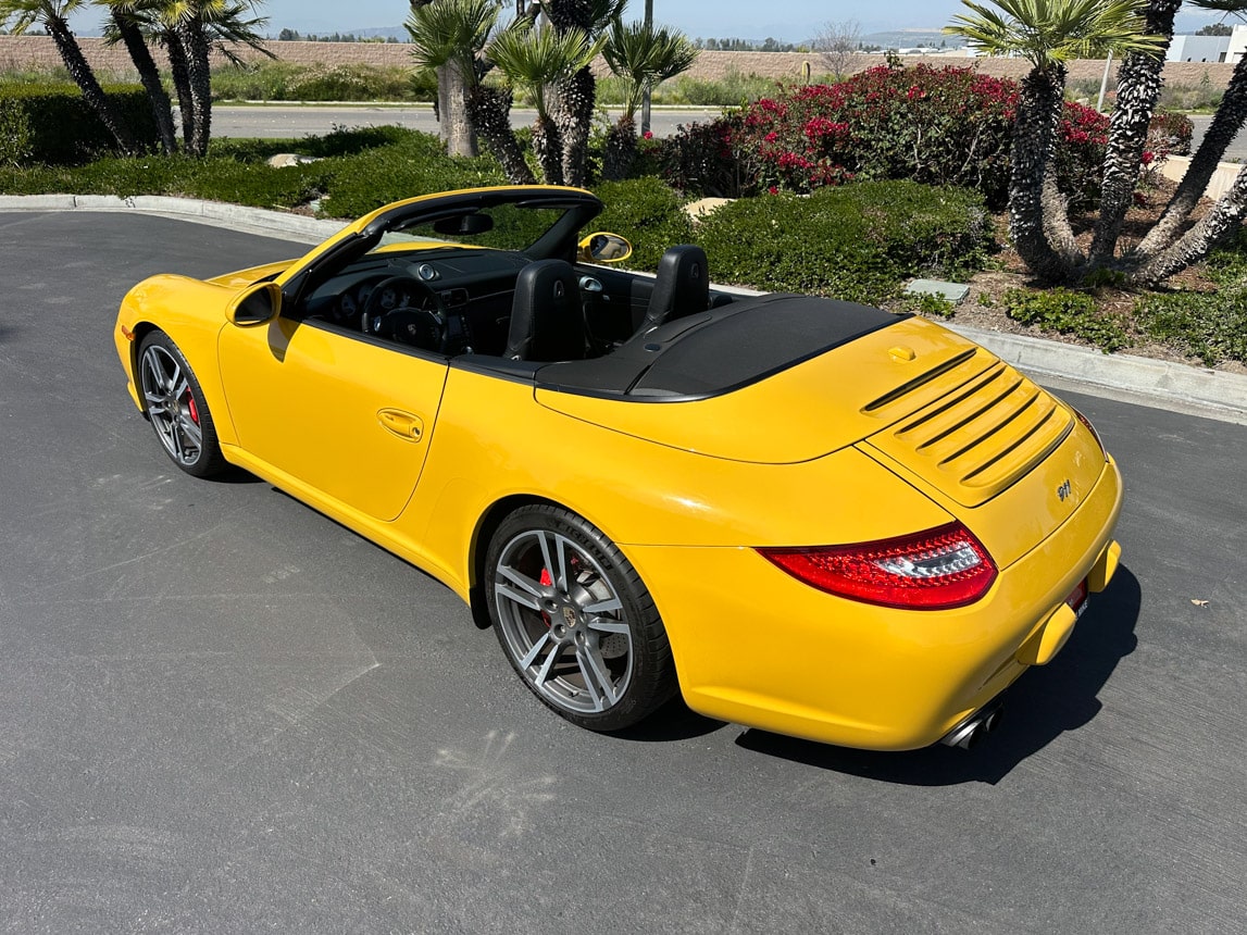 2011 Yellow Porsche 911 Cab 4144