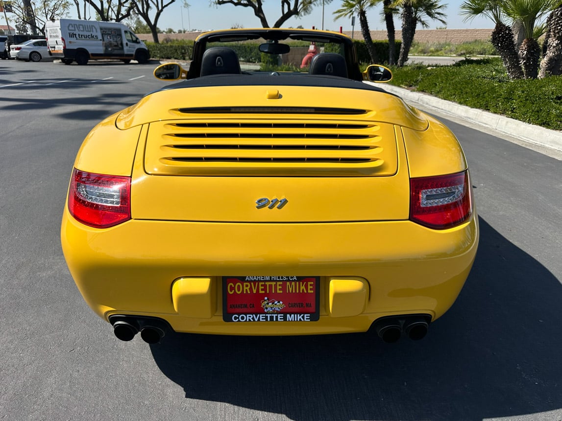 2011 Yellow Porsche 911 Cab 4145