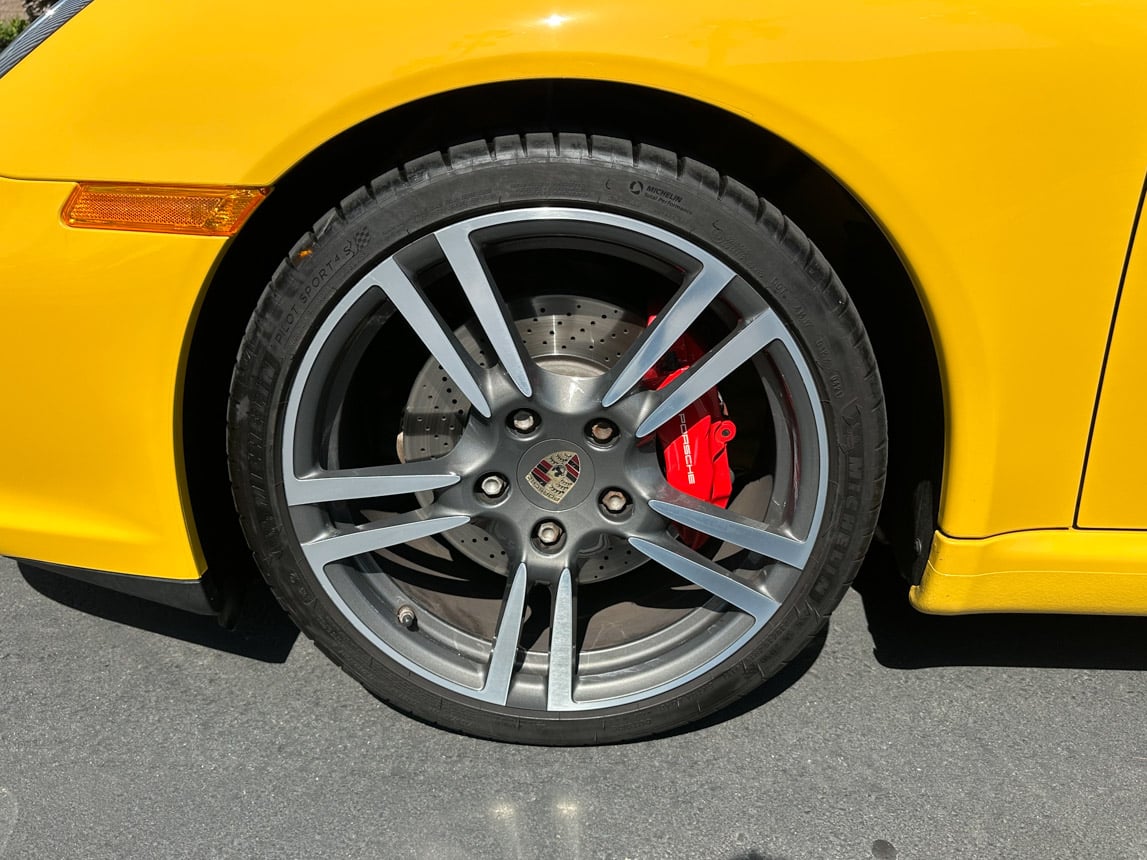 2011 Yellow Porsche 911 Cab 4150