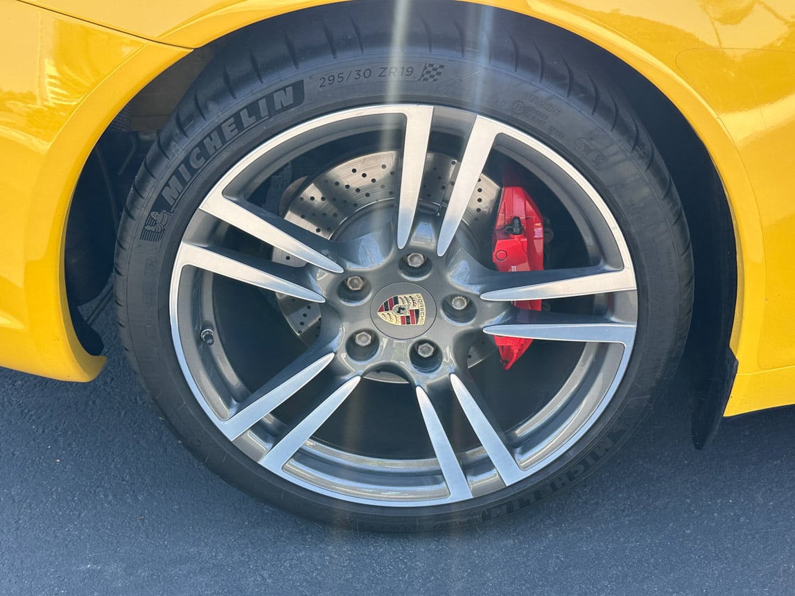 2011 Yellow Porsche 911 Cab 4152