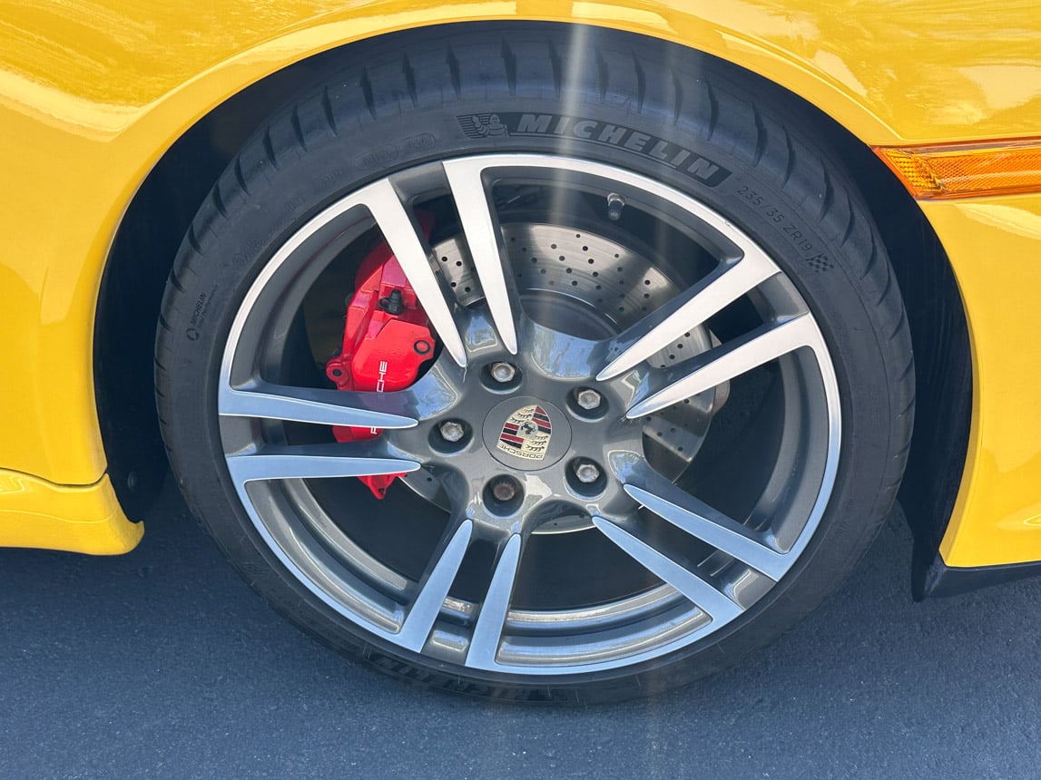 2011 Yellow Porsche 911 Cab 4153