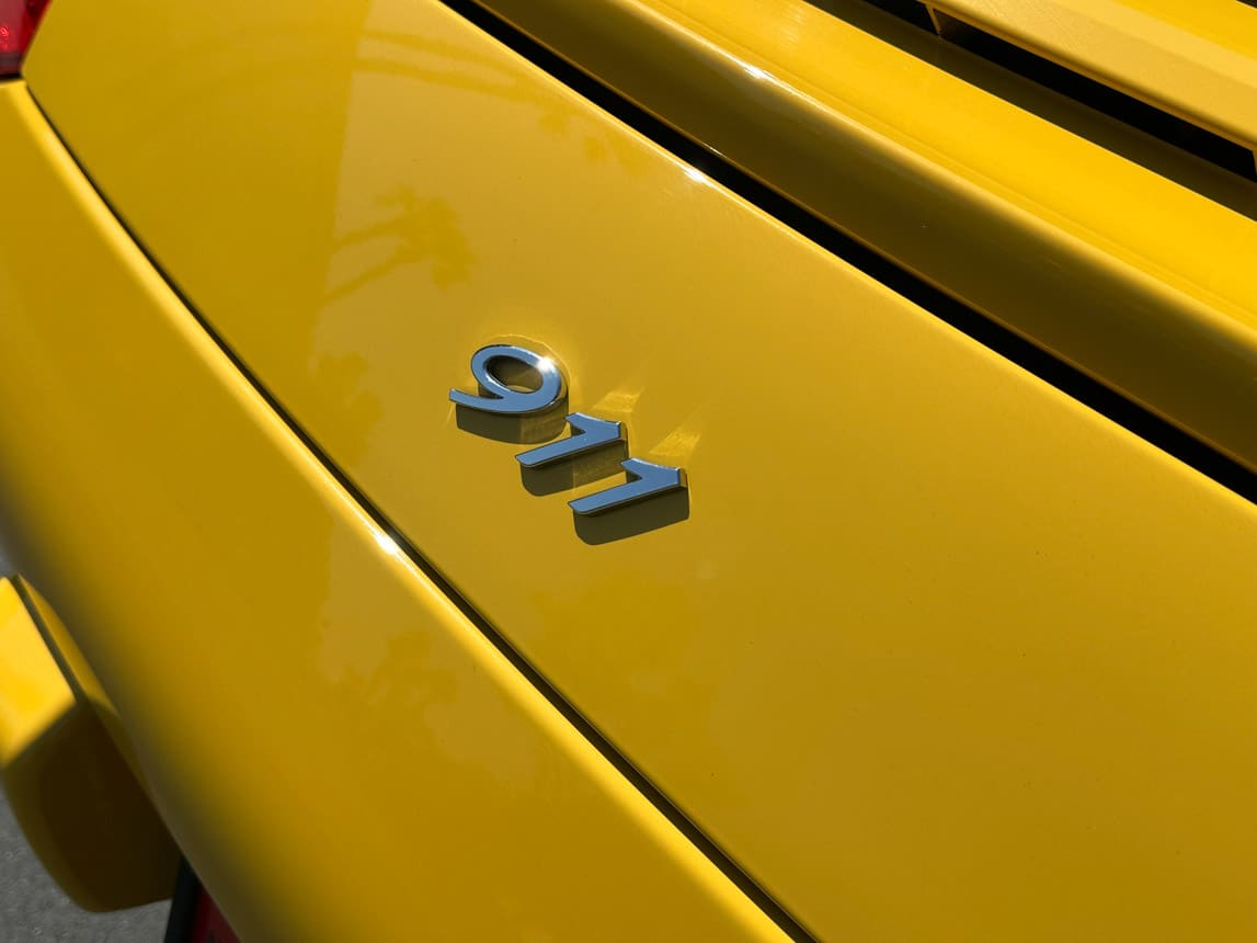 2011 Yellow Porsche 911 Cab 4157