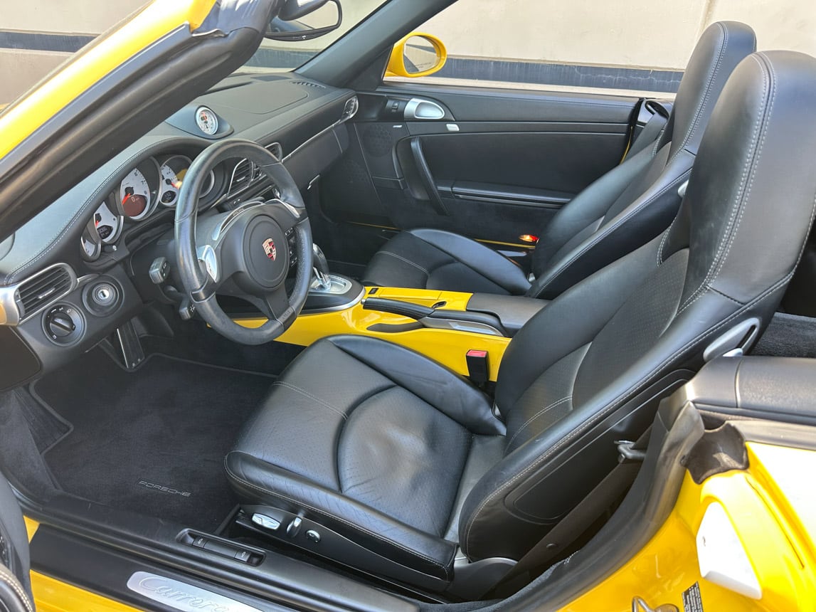 2011 Yellow Porsche 911 Cab 4167