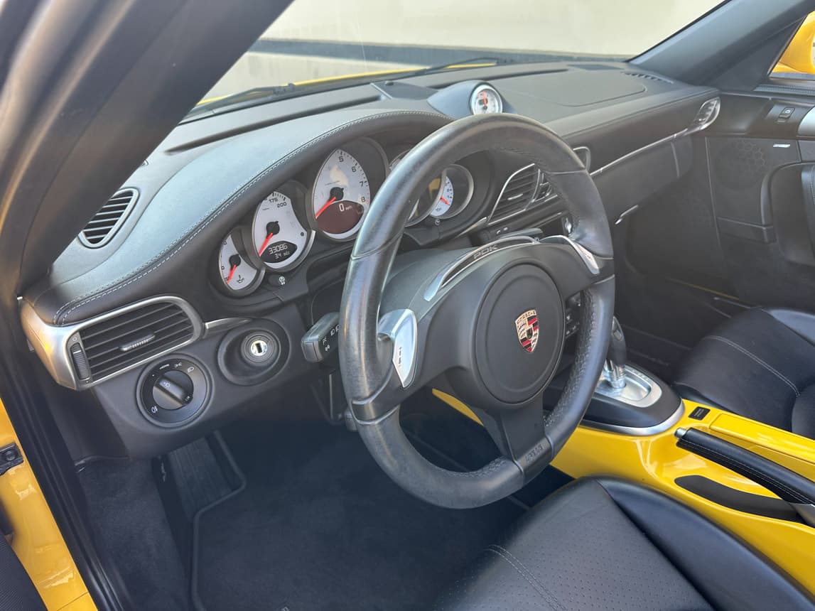 2011 Yellow Porsche 911 Cab 4169