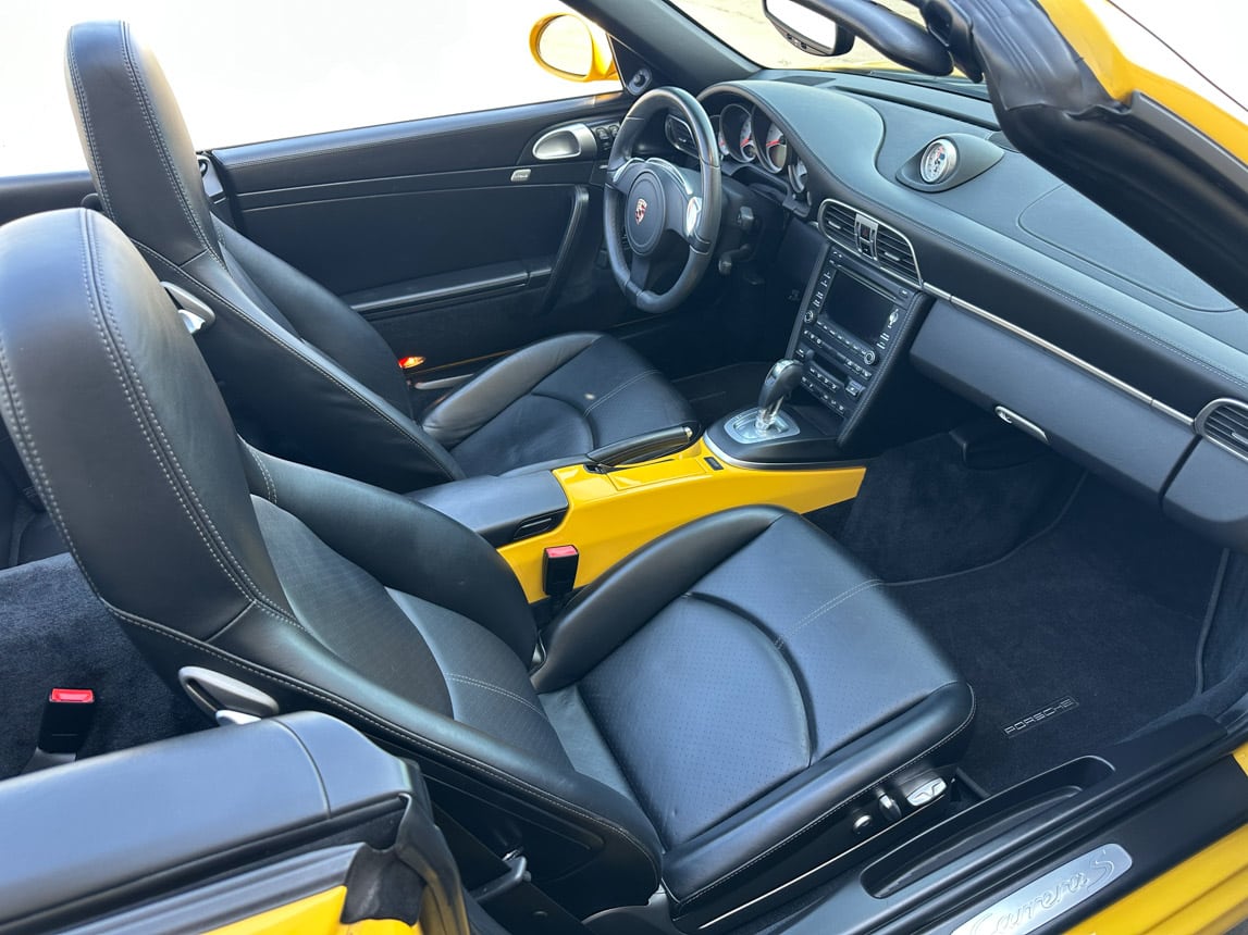 2011 Yellow Porsche 911 Cab 4186