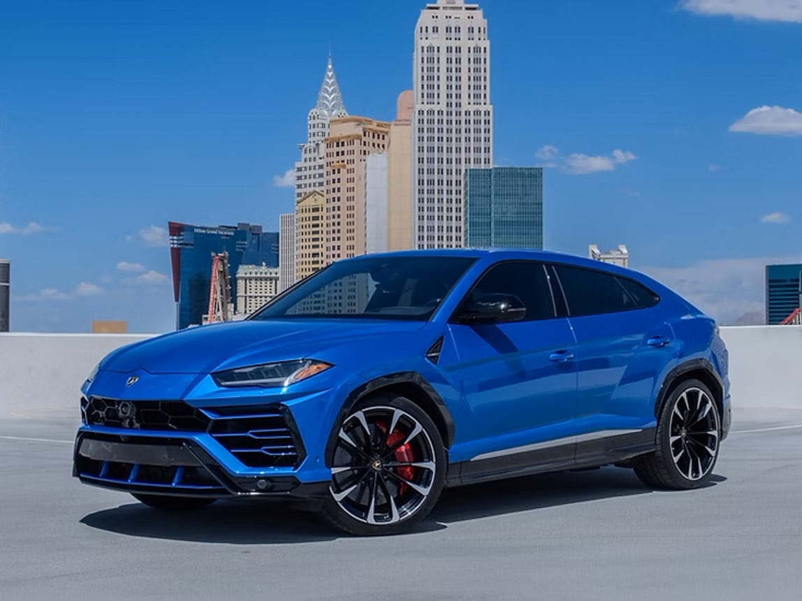 2020 Blue Lamborghini Urus 1